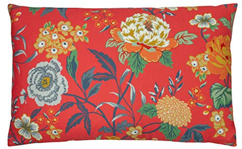 furn. Azalea Polyester Filled Cushion, Polyester, Red