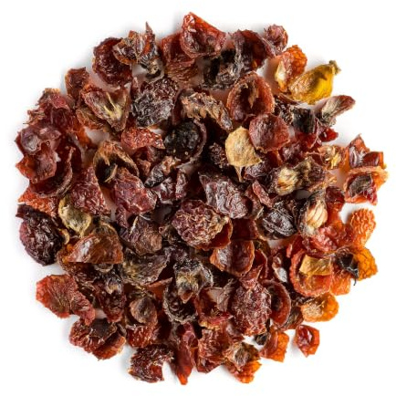 Rosa Canina Tisana Biologico Sfusa - Frutto Intero Essiccato bacche intere dal gusto acidulo e fruttato ideali per un infuso caldo o freddo tutto l'anno