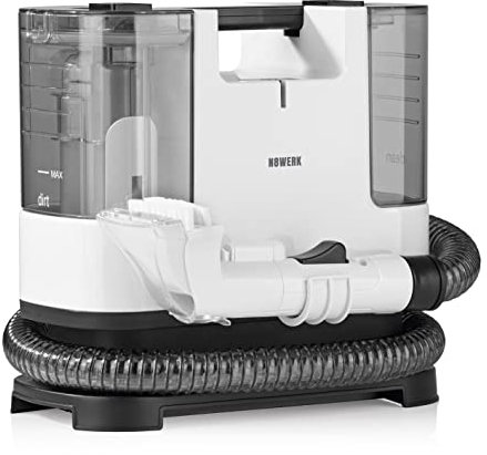 N8WERK Waschsauger Portable Clean | Polster- und Teppichreiniger, leicht und kompakt | Fleckenentferner, leistungsstarker 400 Watt Motor | Frisch- und Schmutzwassertank
