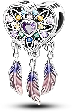 Parmuz 925 Sterling Silber Charm für Armband Halskette für Frauen baumeln Liebe Herz Kleeblatt Paar Reise Charm Perlen Anhänger DIY Schmuck Geschenk