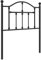 vidaXL - Robust Steel Headboard - Stylish and Elegant - Black Metal Design for Bedroom Furniture - Provides Excellent Back Support