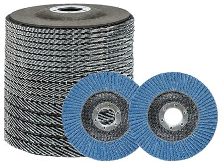 Flap Discs 115mm 20 Pack Sanding Grinding Discs 40/60/80/120 Grit Zirconia Angle Grinder Discs for Sanding Grinding Metal Wood
