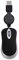 QuirkyLiving Mini USB Wired Mouse Retractable Cable Tiny Small Mouse 1600 DPI Optical Compact Travel Mice for 98 2000 XP Vista Ve (Black)