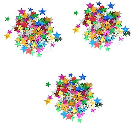 STOBOK 3 Stück 30 Pailletten Zum Basteln Pailletten Für DIY Glitzer Pailletten DIY Pailletten Konfetti Pailletten