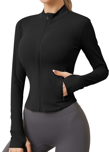 IECCP Sportjacke Damen Laufjacke Leicht Fitness Oberteile Sportkleidung