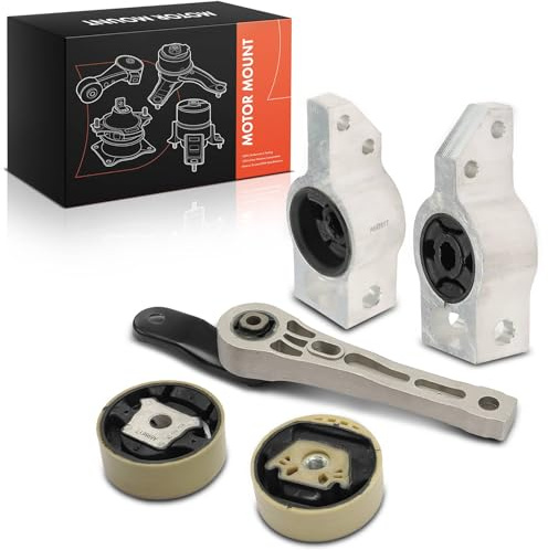 Frankberg 4x Motorlager + 1x Drehmomentstützlager Hinten Vorne | Kompatibel mit TT 8J3 CC 358 Golf VI Variant AJ5 Passa.t 362 Passa.t 3C2 Passa.t Alltrack 365 Replace# 1K0199867A