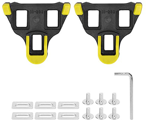 TB -011 Universal Road Bike Stleps 6 Grad Float Self Locking Cycling Pedale Strecke Set (Black Yellow)