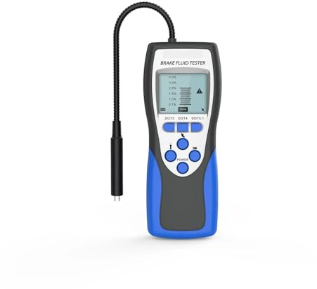 CSDASW Probador De Aceite Motor Coche F60, Comprobación Automática La Calidad del con Pantalla LED, Comprobador Líquido Frenos Compatible Resultados instantáneos