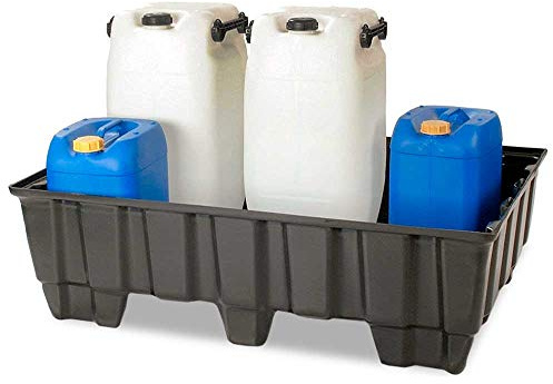 BRB Sicherheits-Auffangwanne, Kunststoff, LxBxH 1230x830x400 mm, Auffangvolumen 235 Liter