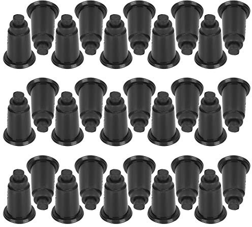30Pcs Trennwand Blatt Halter Aquarien Trennwand Halterung Aquarium Bottom Isolation Trennwand Blatt Halter Höhenverstellbare Aquarium Bottom Filterplatte Halterung für Aquarium Fisch Tank(schwarz)