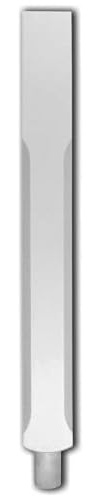 Jackson Woodturners White Primed Stop Chamfered Pegged Newel Post 90mm