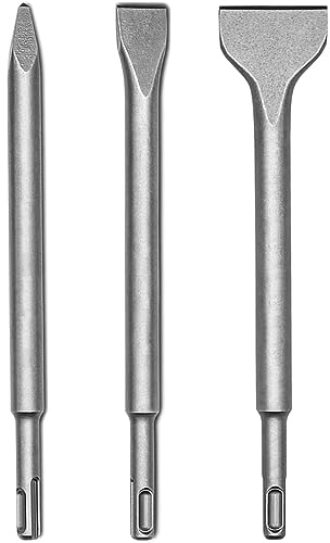 Nucraft SDS-Plus - Scalpello per piastrelle, 250 x 75 mm, curvato a 15°, per la rimozione di ceramica e piastrelle