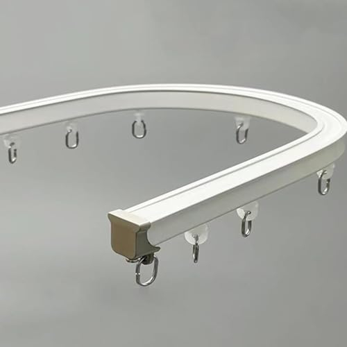Vorhangschiene Gardinenschiene Vorhangschiene biegbar Wand- und Deckenmontage 3m/9.8ft Vorhangschienenset mit geräuschlosen Laufrollen für Wohnzimmer Schlafzimmer Raumteiler Camper RV ( Color : Ceil