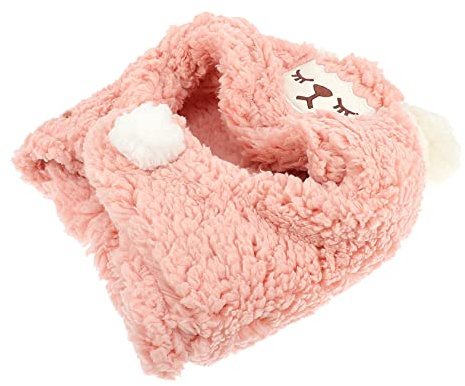 Amosfun Kapuzenschal Für Junge Mädchen Plüschmütze Mit Schal Warme Ohrenschützermütze Wintermütze Aus Plüsch Schalüberzug Und Kragen Für Junge Mädchen