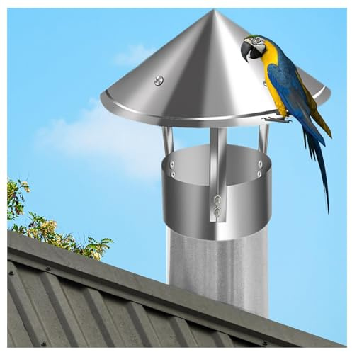 Cone top chimney cap,high wind chimney cap,roof vent cap,rooftop exhaust vent cap,fireplace chimney caps,Outdoor ventilation hood,for duct vent hood rain hood cover ( Size : D21cm*40cm/8.27in*15.75in