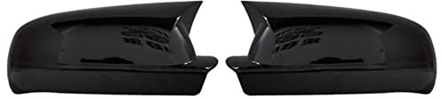 Rückspiegel Abdeckkappe Fledermaus-Stil Spiegelabdeckung Für VW Für Golf 4 Für MK4 1997–2003 Rückspiegelabdeckung Auto Spiegelkappen(Bright black)