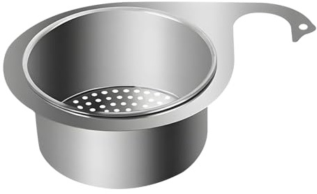 Stainless Steel Swan Sink Strainer Basket, Faucet Hanging Filter Multi-Functional Kitchen Draining Basket for Fruit and Vegetable, Quick Drain (for faucets with a diameter less than 1.7in)
