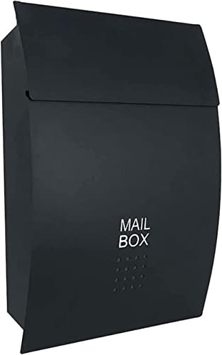Wall-Mount Mailbox Mailbox Wall-Mount Mailboxes Wall Mounted Mailbox Large Vertical Locking Drop Mail Box forFront Porch al Post Box Key Lockab (Light Green) (Dolphin Waves)