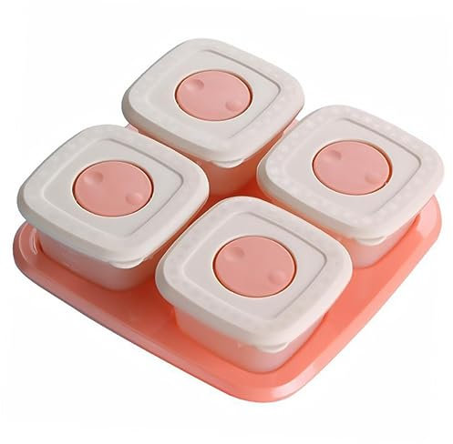 Toyvian 4stücke Nahrungsaufbewahrungsbox Babynahrung Container Lebensmittel Lagerbox Verschlussdeckel Für Milchpulver Snacks Obst