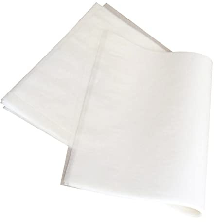 Cabilock 100 Pièces doublures en papier four friteuse à air papier d'emballage marron sulfurisé pour la cuisson doublures rondes pour friteuse à air parchemin barbecue blanche