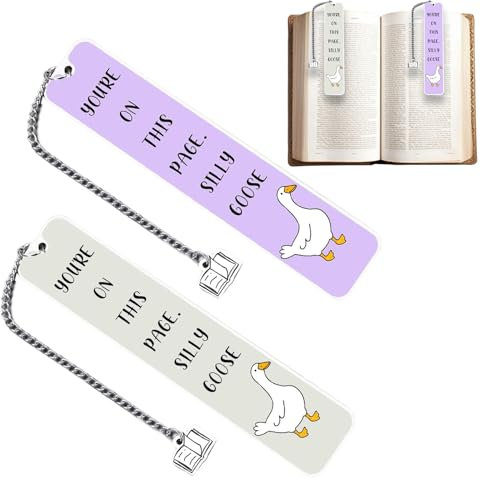 Nybhyjka Segnalibri di lettura | Segnalibri creativi per leggere, doppio segnalibro creativo accessorio gadget originale per lettori – regalo ideale per compleanno, Natale, pensionamento o laurea per