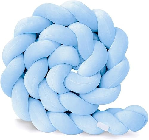 GYCS Cuscini Intrecciato Annodato, Serpente Letto Cuscino, Letto A Treccia Cuscino, Paracolpi Sponda Sponde Anticaduta, Cuscino Decorativo, Cuscino Coccoloso Soffice Intrecciato,B04,100CM