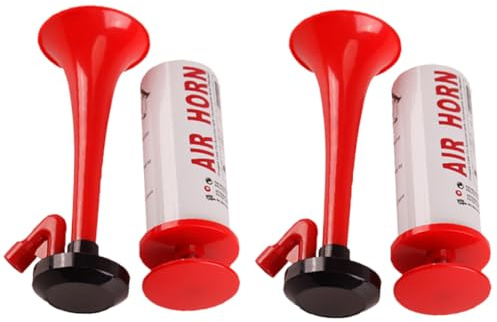 Homoyoyo Handluftpumpenhupe Drucklufthorn Air Horn Handpumpe Fußball Fansignal Party Lufthorn Sportveranstaltungen Warnlufthorn Mit Bunten Farben