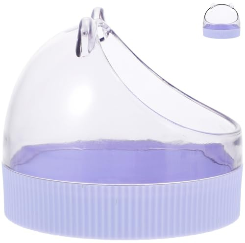 SHOWERORO Cuenco Transparente para Hámster de Acrílico Tazón Colgante para Alimentación de Cobayas y Chinchillas Suministro Práctico para Pequeños Roedores el Hogar