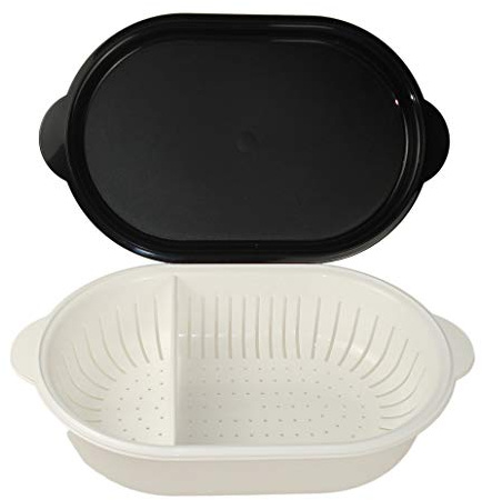 TUPPERWARE Küchenhelfer Sieb Super Servierstar 4L schwarz-weiß P 21349