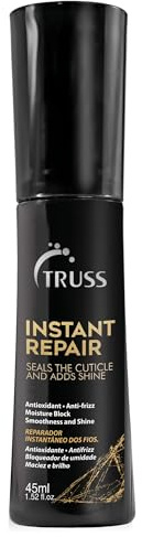 TRUSS Instant Repair Hair Serum - Leave-In Split Ends Sealer & Humidity Blocker - Provides Thermal Protection & Replenishes Moisture, Shine & Softness - Frizz Control Hair Care Products (1.52 fl oz)