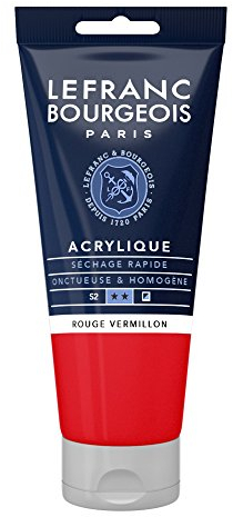 Lefranc Bourgeois Acrylique Fine Tube 80ml Rouge Vif