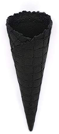 PJaspert Eiswaffeln | Eishörnchen - Schwarze Hörnchen 146xØ45mm (15 Stück)