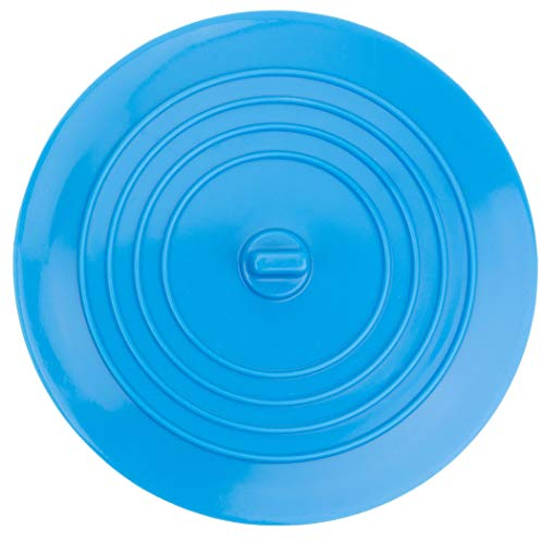 Tappo per Vasca da Bagno Universale, Tappo in Silicone per Lavandino, Doccia, Lavello, Blocca Scarico dell'Acqua, Diametro 15 cm, per Scarichi fino a 120 mm, Tappo Ventosa per Vasca, Blu