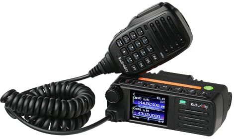 Radioddity DB25-D Radio móvil DMR de Doble Banda, transceptor Digital VHF UHF de 20 W con GPS APRS, 4000 Canales 30.000 contactos, Radio de Coche de vehículo de Nivel II con Ranura de Tiempo Dual