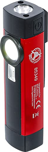 BGS Diy 85349 | Lampada portatile COB-LED/UV in alluminio | 1 W.