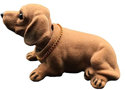 MagiDeal Hund Wackelfiguren für Auto - Hunde Welpe mit Wackelkopf - Wackelhund - Dekofigur Auto Innendekoration (Kopfschüttelnder Hund)