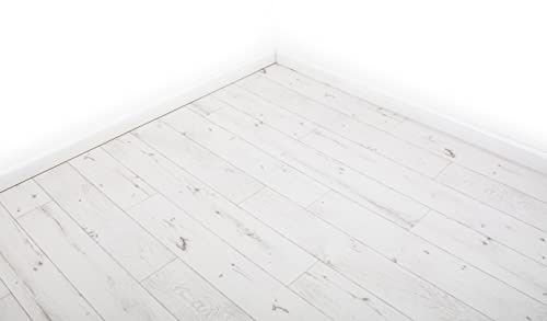Aged White Oak Vinyl Lino Roll Flooring 2m & 4m Width Bathroom Kitchen Flooring (2metres x 2metres (6ft 6 x 6ft 6))