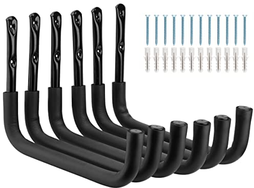 PiPaFox Schwerlast-Garagenlager Kajakhaken, Jeder Garagenabstellraum Kanuständer 25KG Kapazität, 38cm Kanuhängehaken zum Aufhängen Kanu, Surfbretter, Leitern, Holz, Fahrräder