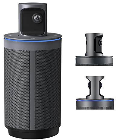 KanDao Meeting 360 (2025) Video Conference Room Camera, 1080P HD 360° Automatic Speaker Focus & Smart Zooming Conference System, Noise-Cancelling Microphones & Hi-Fi Speakers Meeting Room Camera