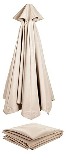 Vonluxeshop Parasol De Jardin 3.0m Dessus De Parapluie De Remplacement pour 6/8Bras, Toile De Rechange Housse De Parapluie,pour Terrasse/Jardin/Piscine/Parapluie en Porte-à-Fau