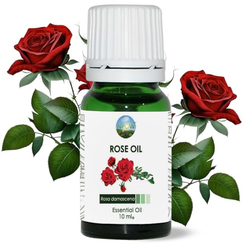 NPOW Essential Oils - Wellness, Relaxation, and Mood-Enhancing Blends (10 ml (Pack of 1), Rose)