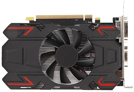 Scheda Grafica da Gioco, HD6770 4 GB DDR5 128 Bit PCI Express 2.0 16X Slot HDMI DVI VGA Interfaccia, Scheda Grafica per Computer con Ventola Singola (HD6770 4GB DDR5)