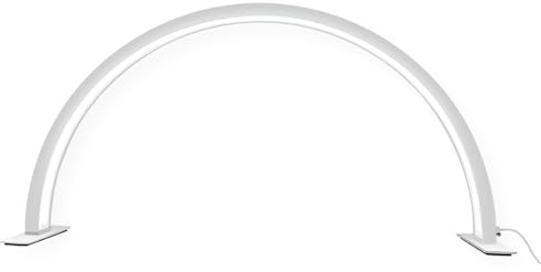 Andoer Lampada Da Tavolo A Led Da 56 Cm/22 Pollici A Forma Di Mezzaluna Luce Video Led Dimmerabile Regolabile Per La Lettura Streaming Live Registrazione Video Vlogging Manicure Salone Di Bellezza