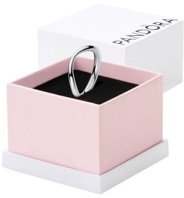 PANDORA Essence Organisch Geformter Bandring aus Sterling Silber, Größe: 54, 193314C00-54