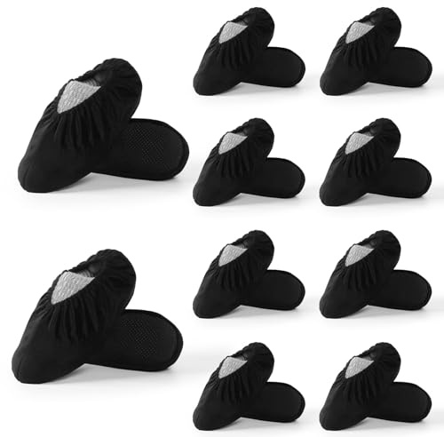 WUFANC Copriscarpe Lavabili - Copri Scarpe da Casa sono Antiscivolo Resistenti All'usura, Lavabili in Lavatrice - Copriscarpe Casa Ospiti Adatti per Diverse Aree Come Pavimenti