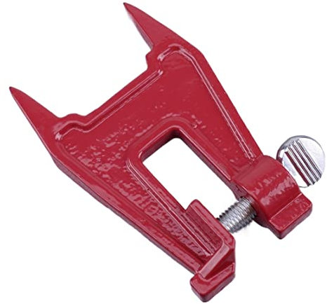 Teweakt Stump Vise Chainsaw Sawing Chain Sharpening Filing Tool Bar Clamp Professional Red Metal Fit For Chainsaw