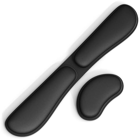 Gomin Handgelenkauflage für Tastatur und Maus - Ergonomisches Handgelenkstützen-Set rutschfest - Faltbare Memory-Schaum Handballenauflage - Tastaturpad Ergonomisch und bequem für Büro und Home Office