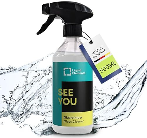 Liquid Elements See You Glasreiniger 500ml, Scheibenreiniger | streifenfrei, für Autoscheiben, Spiegel & Fenster