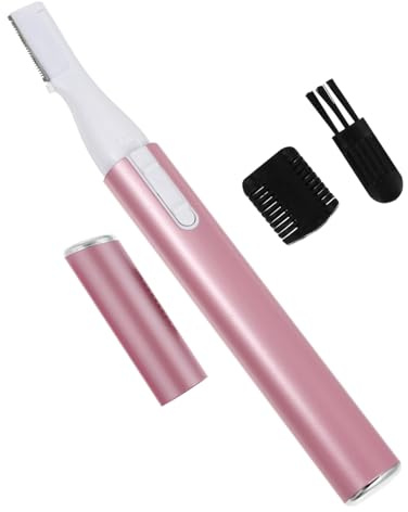 Elektrischer Augenbrauentrimmer zum Präzisen Kürzen in Rosa | Nase und Ohren, Aluminium Abs Edelstahl mit Edelstahlteilen, Inklusive Rasierköpfen