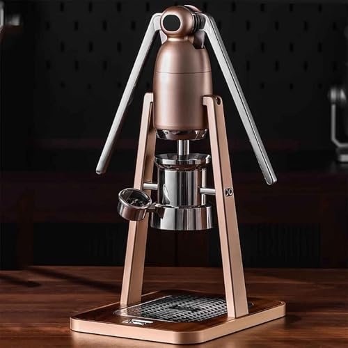 Máquina de café espresso manual, cafetera portátil de palanca directa para uso doméstico y exterior con cuenco para polvo